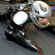 Illustration for article titled Video of Rollerman Racing Against 600cc Sportbike (Spoiler: He Wins)
